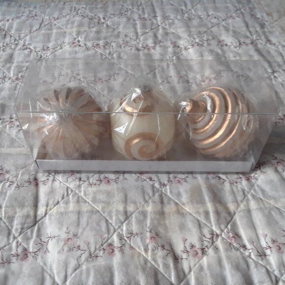 NWT Vintage 90s tag Ornament Candles Set/3 - Picture 1 of 7